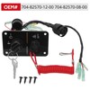 JAVIK 704-82570-08-00 Main Switch Panel Outboard Single Engine Key Switch