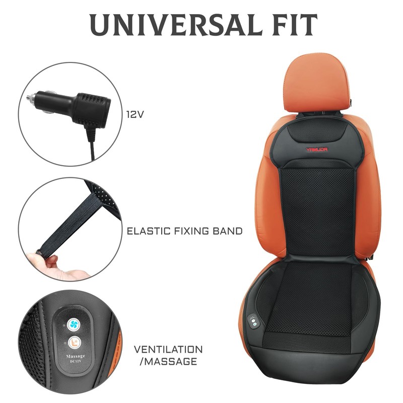 YAMUDA Driver's Side Seat Cushion, 20 Fans Keeping Cool and
