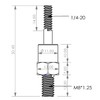 Hand Rivet nut Tool Mandrel (1/4-20)