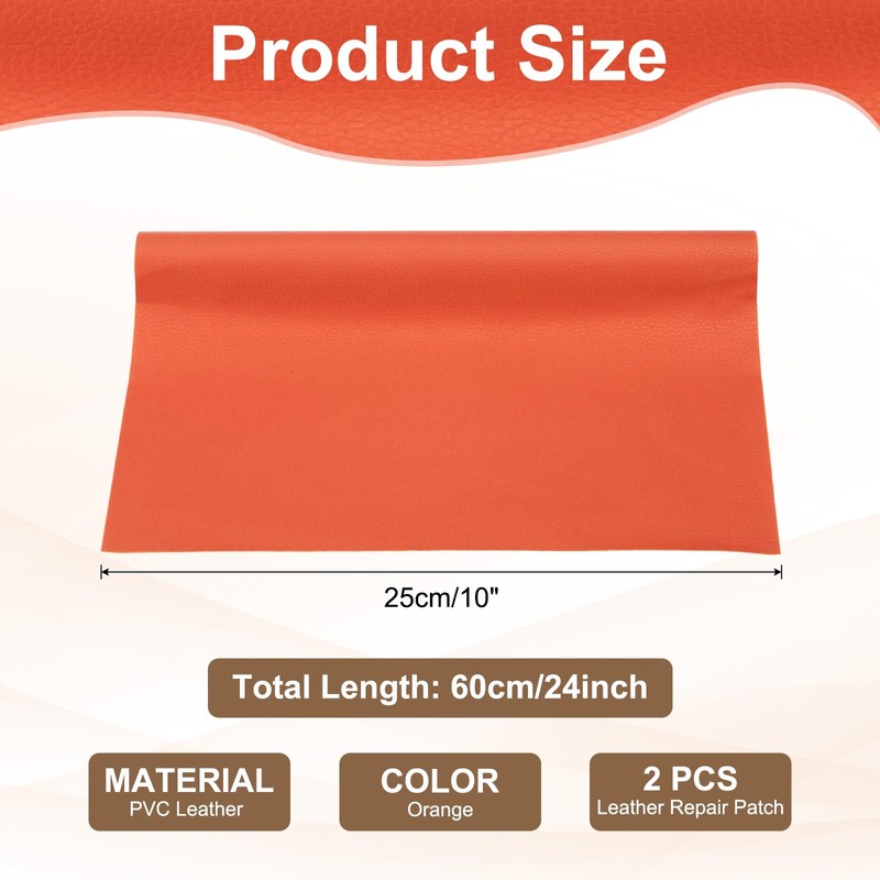 PATIKIL Leather Repair Patch, 2 Pack 10 x 24 Inch