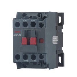 MGTCAR CJX2i AC Contactor 3P 220V 50/60Hz 1NC+1NO Din Rail Mounted Household Modular 9A/12A/18A/25A/32A (Color : 220V 32A, Size : 1NO1NC)