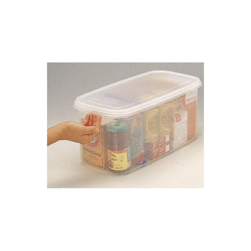 Iwasaki Industries B-1817 NE Antibacterial Food Storage Container, Clear, 1.2