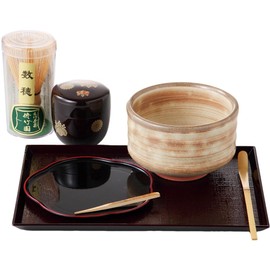 Ale-net Tea Utensils, Matcha Bowl, Dotted Set, Diameter 4.5 x Height 3.1 inches (11.5 x 8 cm), Ippuku Bowl Assortment, Tea Utensil Set, Mino Ware