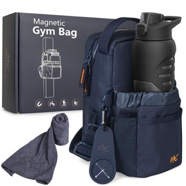 M2C® Magnetic Bottle Bag – Small Gym Pouch for Men & Women with Powerful Magnets, Water Bottle & Phone Holder, Clip for Keys, Large Main Pocket and Sling Strap – Ideal for Sports, Work, or Travel.