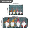 2 Pieces Kitchen Rug Set,Christmas Gnomes and SnowflakesKitchen Mat Non