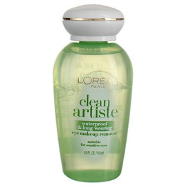 L'Oreal Paris Clean Artiste Waterproof & Long Wearing Eye Makeup Remover 4 oz (Pack of 3)