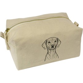 'Vizsla Dog' Canvas Wash Bag/Makeup Case (CS00040769)