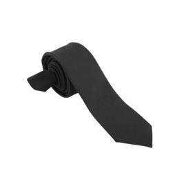 BrightPocket Mens Tie Solid Satin Colors Neckties For Wear at Business Wedding Funeral Work Party Single Pack (Black)