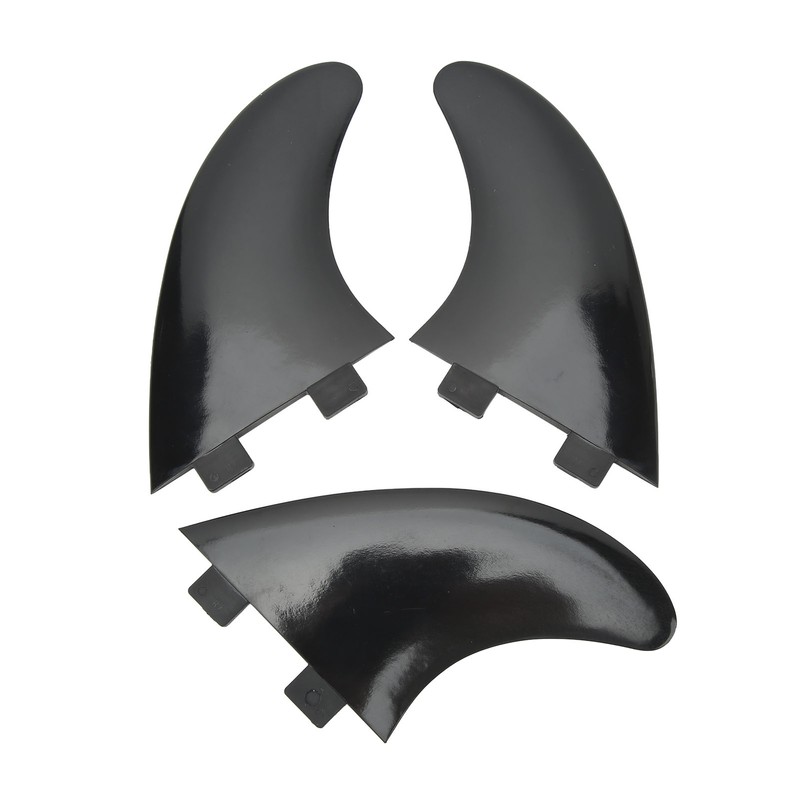 3Pcs Surfboard Fins PVC Quick Release Replacement Tri Fin Set