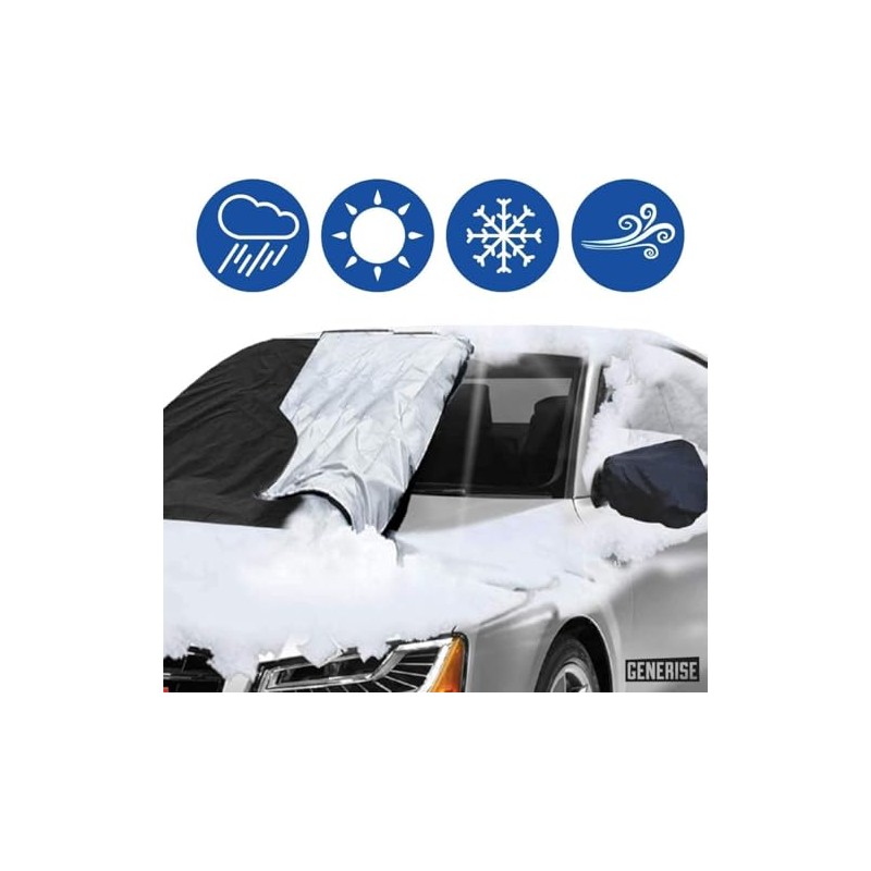 Car Windscreen Cover GENERISE Reversible All Seasons Car Screen Cover