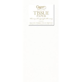 Caspari Solid Tissue Paper in White, 8 Sheets Included