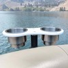 Brocraft Pontoon Boat Drink Holder | Pontoon Boat Square Rail