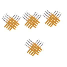 Ipetboom 4sets Luxury Eyelash Brush Kit Mascara Wand Lash Separator Eyebrow Styler Travel-friendly Ideal for Makeup on The Go 8pcs*4