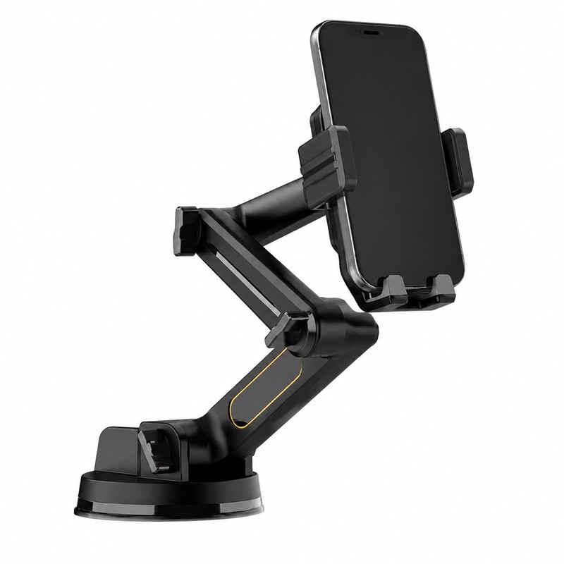 Long-Arm Car Phone Holder with Suction Cup – 16.9-Inch Adjustable