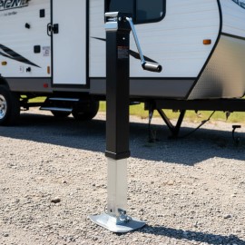 Car Jacks 15 In Travel Weld On Pipe Mount Swivel Trailer Jack 8000 Lbs CapacityDefault: Default
