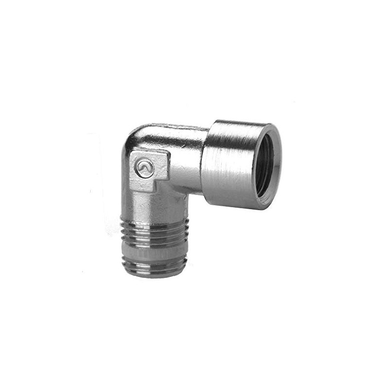 Camozzi S2020 3/8-3/8 BSPT Adaptor Male Female Elbow PTFE Seal,