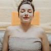 Mobestech Sauna Neck Rest Simulated Rattan Sauna Pillow Sauna Backrest