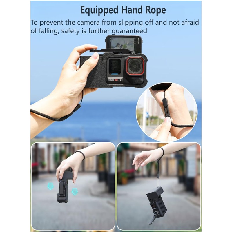 Street Photography Camera Side Handle Grip for Insta.360 Ace Pro