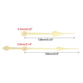 PATIKIL Clock Hands Kit, 8 Set Clock Hands Kits Clock Mechanism Movement Aluminum Wall Clock Hands Parts Replacement for Wall Clock Repair DIY, Gold, A23