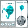 Antimbee Suction Cup Hooks, 5 Pack Shower Wall Suction Cup