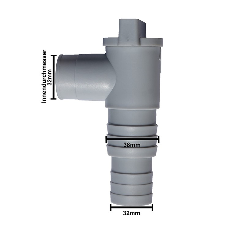 PoolSun Maintenance tap / shut-off valve for pools with 32
