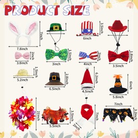 8 Set Holiday Porch Goose Outfits All Seasons Holiday Bundle St. Patrick Easter Summer Hawaiian 4th of July Fall Lawn Goose Clothing Porch Goose Clothes for Goose Patio Yard Lawn Decor