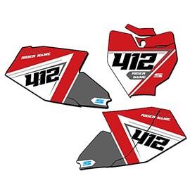 2021-2023 MC 65 SG65 Custom MX Number Plates Senge Graphics Kit Compatible with GASGAS
