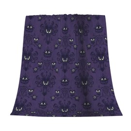 Haunted Mansion Fleece Throw Blanket for Couch Chair Bed Women Men - Lightweight Plush Fuzzy Cozy Soft Blankets and Throws for Sofa Travel Camping, 50x40 inches