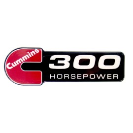 n/a Cummins 300 HORSEPOWER DIESEL EMBLEM