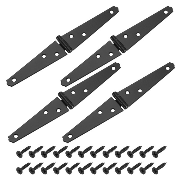 sourcing map 4Pcs Strap Hinges, 4 Inch Shed Door Hinges