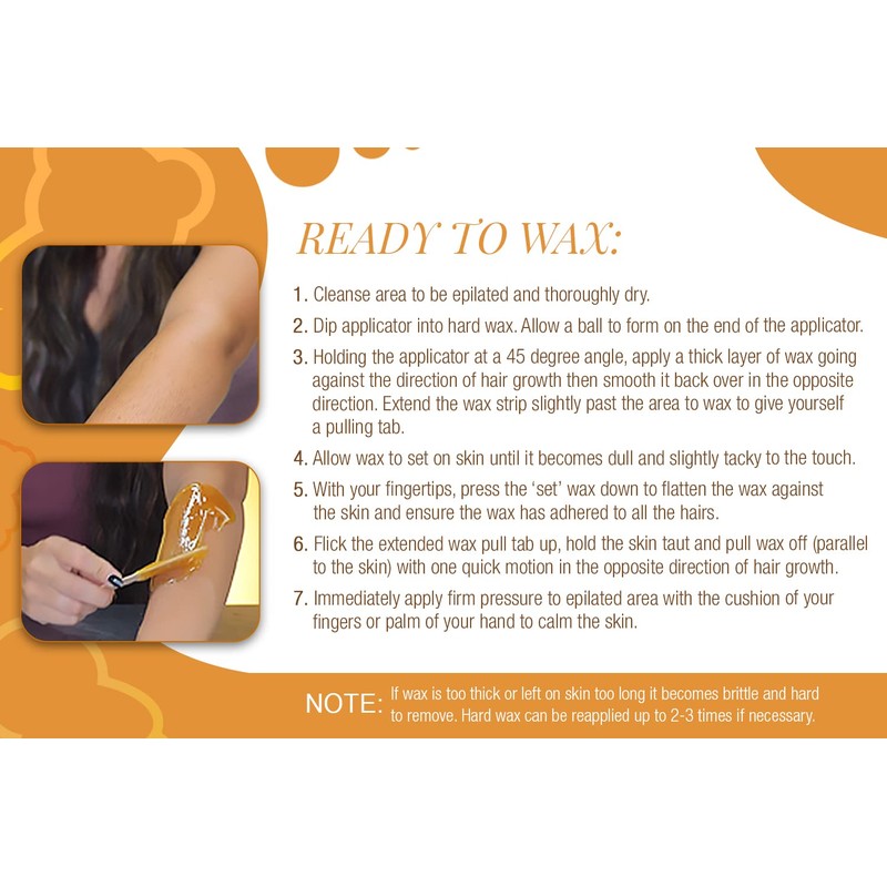 GiGi Honee Bear Hard Wax Kit for Hair Removal- Honey-Scented