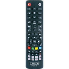 SCHWAIGER -UFB3802 533-8 IN 1 Universal Remote Control | Ideal Replacement for Broken or Lost Original Remote Controls