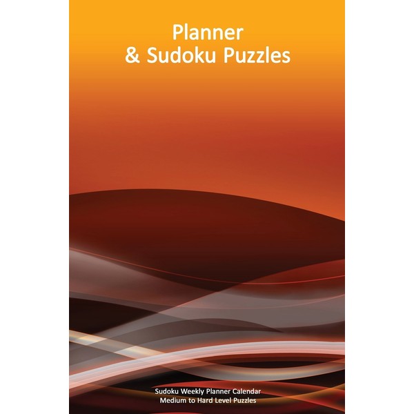 Sudoku Weekly Planner Calendar - Medium to Hard Level Puzzles