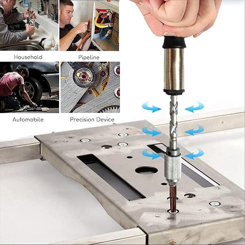 Mrisata Push Pull Ratchet Screwdriver Adjustment Spiral Ratchet Screwdriver with