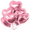 wrovitik 20 pcs 18inch Pink Heart Balloons, Heart shaped Balloons