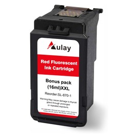 Aulay SL-870-1 Red Ink Cartridge Replacement for Pitney Bowes New SendPro Mailstation (CSD1) Postage Machines| Red| 16ML Large Capacity Ink