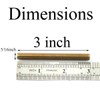 Pro Bamboo Kitchen 8pcs Color Zinc Full Thread Screw 5/16x3