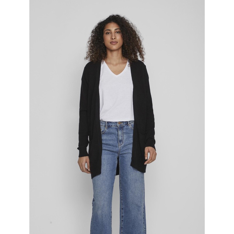Vila Women's Basic Cardigan, Black (Black)