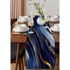 Falaniique Marble Table Runner 72 Inches Long Cotton Linen Kitchen