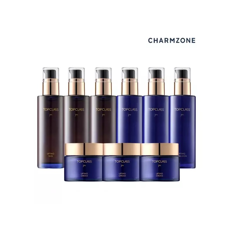 Chamzone 참존 탑클래스 7세대 리프팅 기초세트 9종(스킨3개+로션3개+리프팅크림3개) Chamzone Top Class