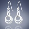 Sterling Silver Earrings For Women - Small Silver Dangle Loop