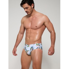 Arcweg Bañador para Hombre, Pantalones Cortos y Ajustados, con Almohadilla extraíble, para Tiempo Libre, Anchor Blossom, M