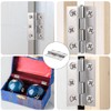 12 Set Stainless Steel Hinges, Small Hinges Folding Hinge with