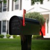 Architectural MAILBOXES Ironside Large Capacity Galvanized Steel black, Post-Mount Mailbox,