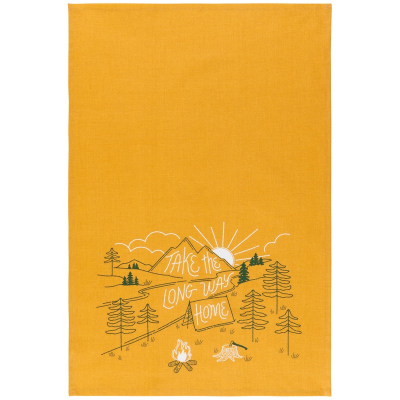Jubilee Danica Kitchen Towel Set of 2-100% Cotton Camp Out