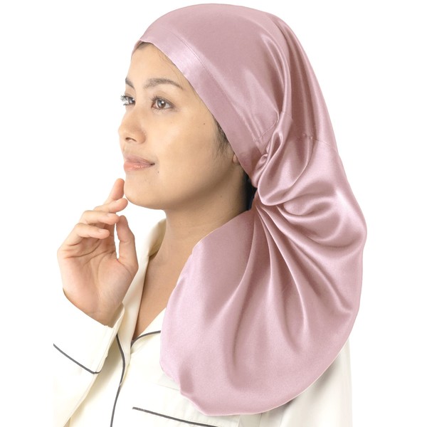 miery Nightcap for Long Hair 6A, Natural Silk, 100% 19