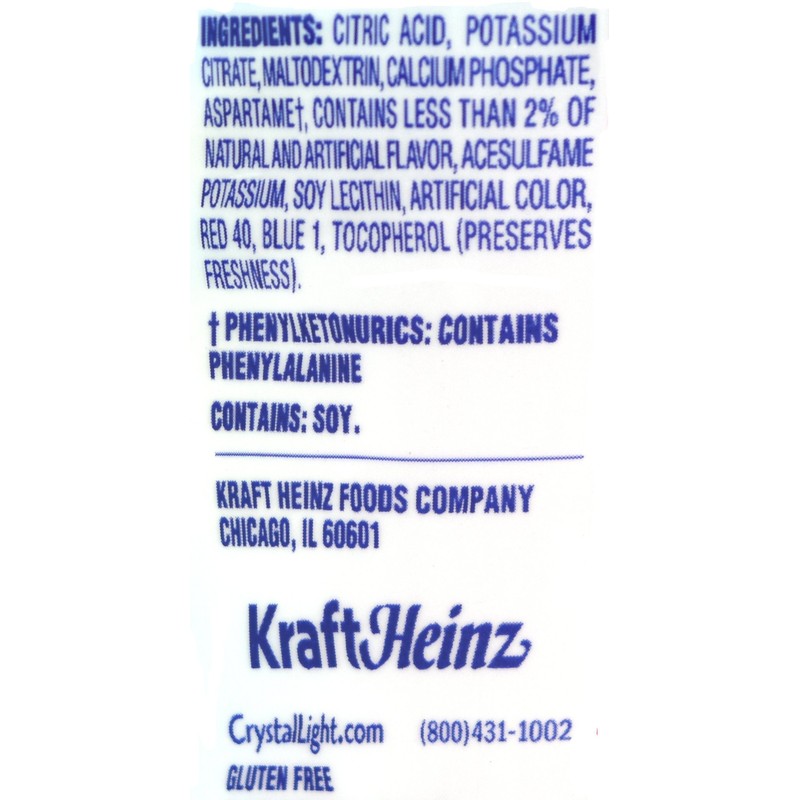 Crystal Light Raspberry Lemonade, 12-Quart 1.8-Ounce Canister (Pack Of 2)