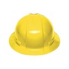 Truper CAS-AX, Casco de seguridad amarillo ala ancha diseño cómodo