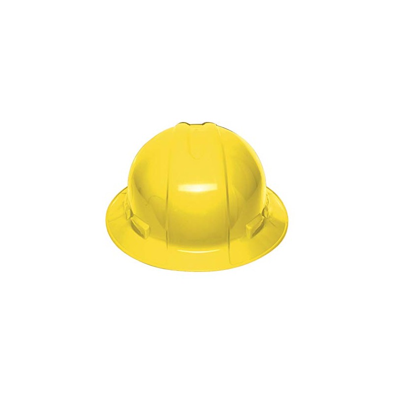 Truper CAS-AX, Casco de seguridad amarillo ala ancha diseño cómodo