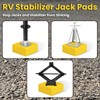 SheeChung RV Leveling Block Top Caps, RV Stabilize Jack Pads